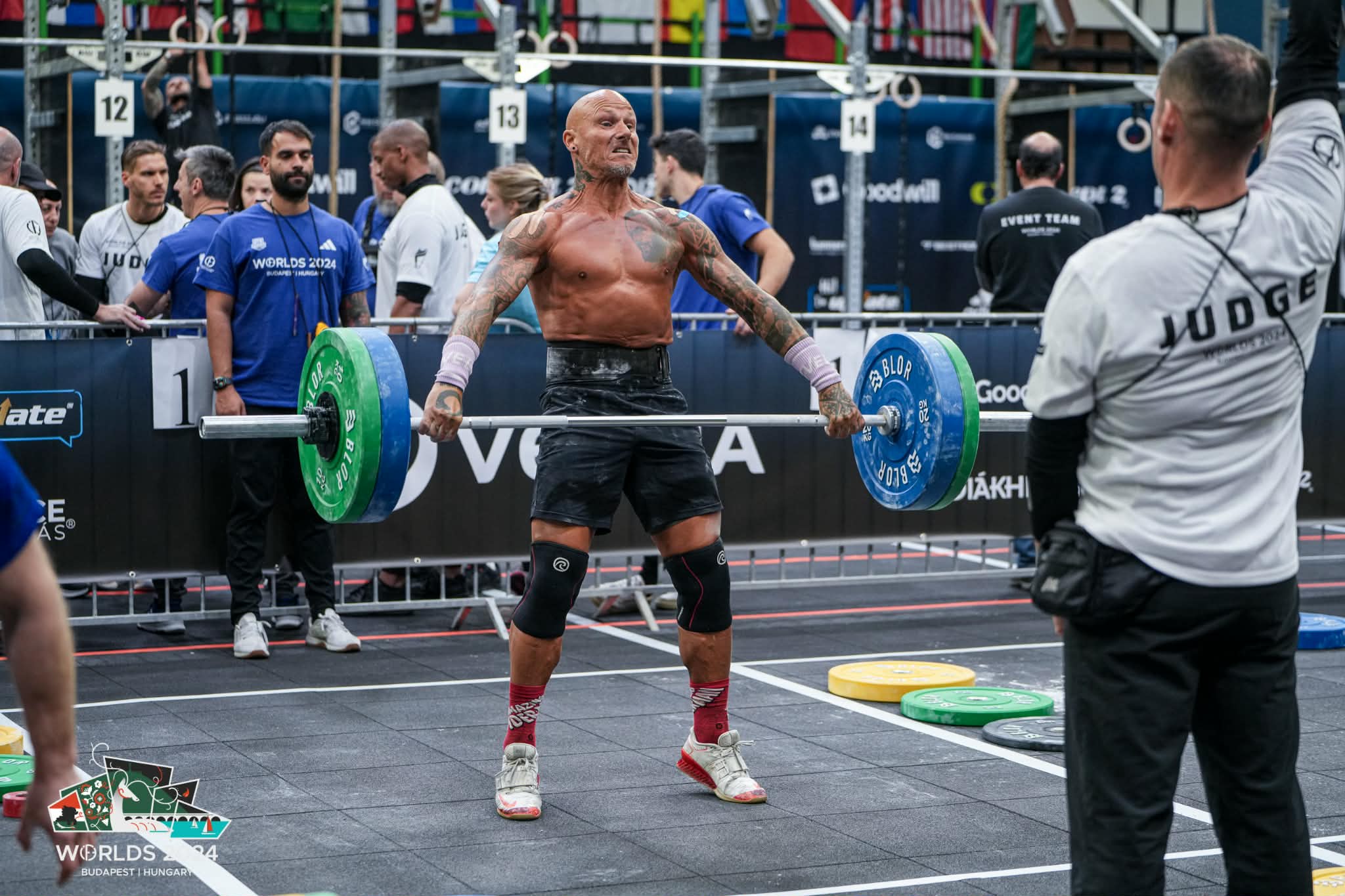 Martin beim Wettkampflift, CrossFit Worlds 2024 Budapest